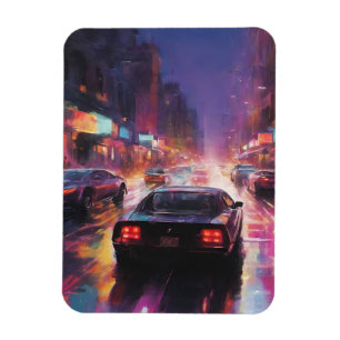 Dynamic Cityscape Racing  Magnet