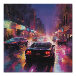 Dynamic Cityscape Racing  Poster