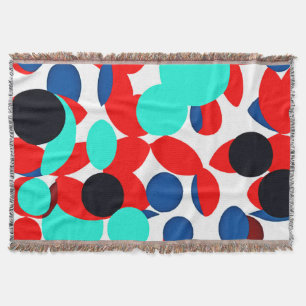 Dynamic Colour Play Style Pattern Throw Blanket