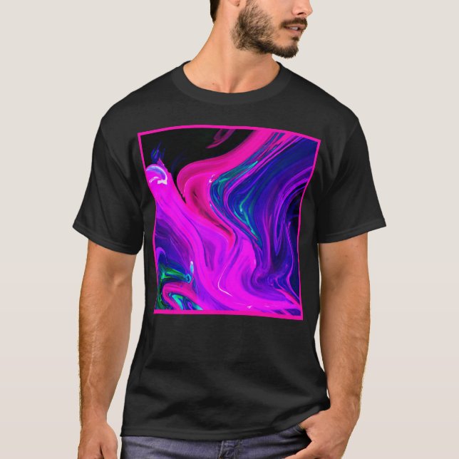 Dynamic Colour Play Style T-Shirt (Front)