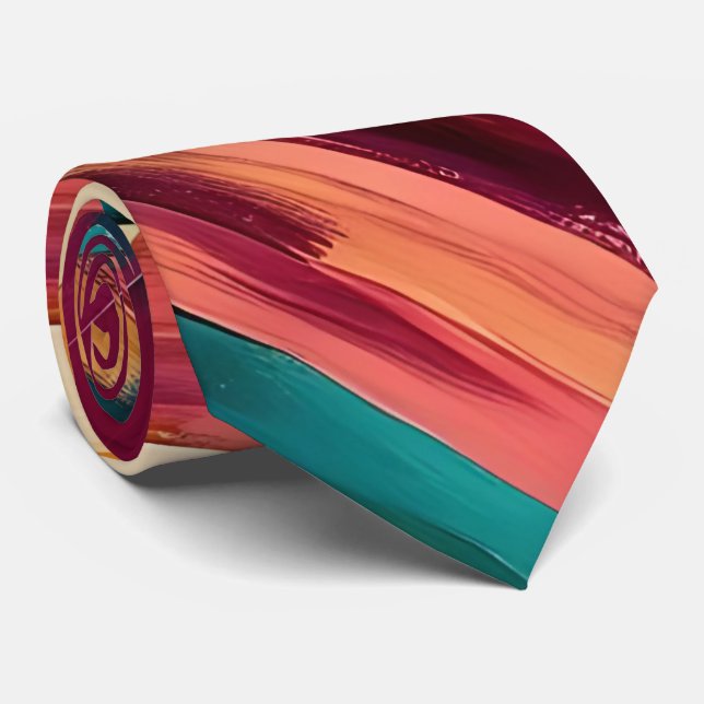 Dynamic Colour Shard Neck Tie (Rolled)