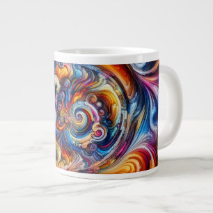 Dynamic Colour Vortex Large Coffee Mug