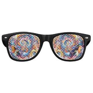 Dynamic Colour Vortex Retro Sunglasses
