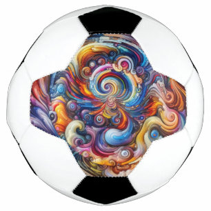 Dynamic Colour Vortex Soccer Ball