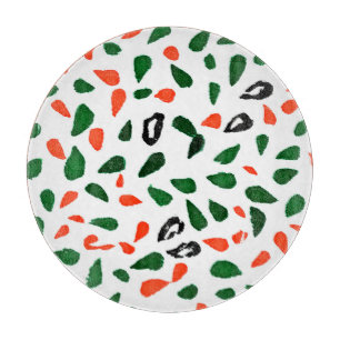Dynamic Colourful Abstract Pattern Cutting Board