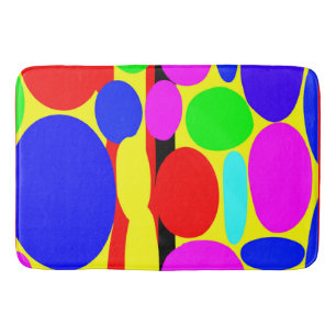 Dynamic Colourful Design Bath Mat