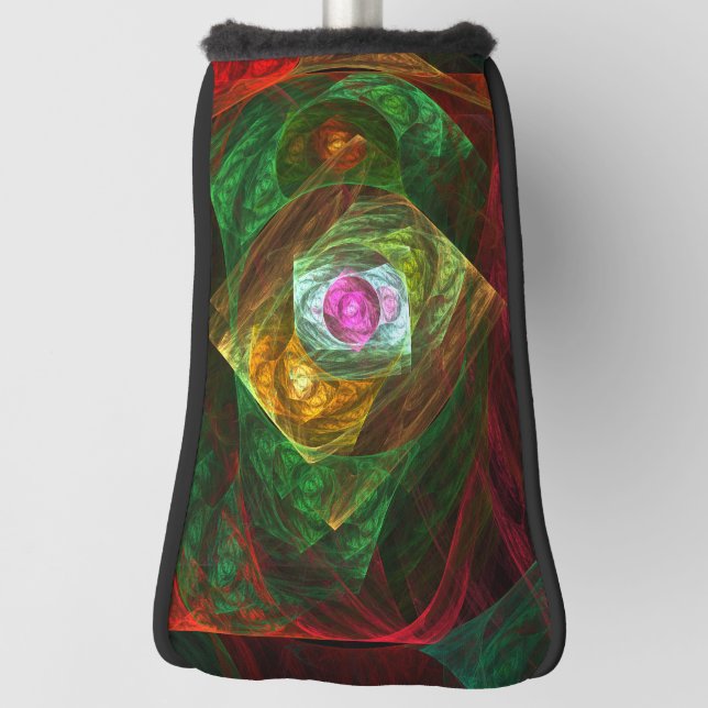 Dynamic Connections Abstract Art Golf Head Cover (Rotate 90)