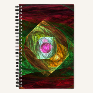 Dynamic Connections Abstract Art Notebook