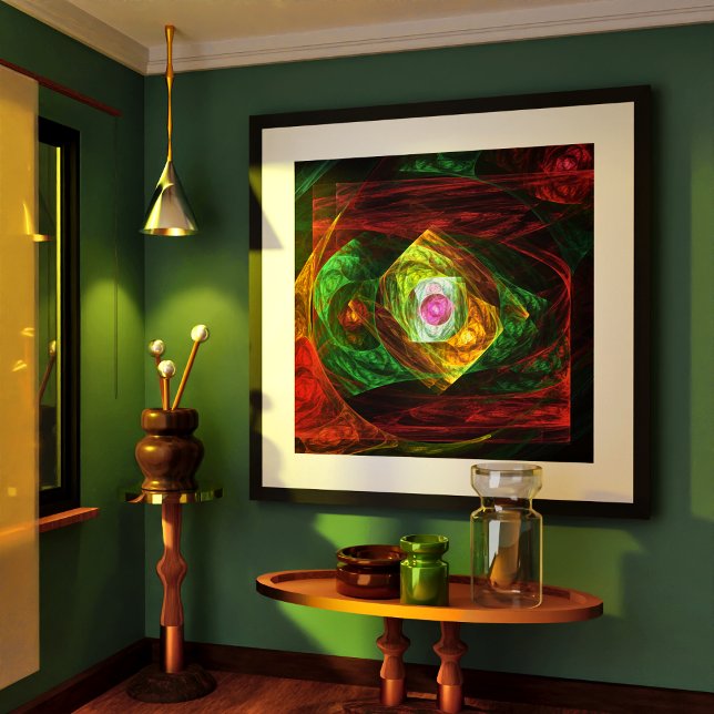 Dynamic Connections Abstract Art Print (Dynamic Connections Abstract Art Poster)