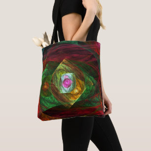 Dynamic Connections Abstract Art Tote Bag