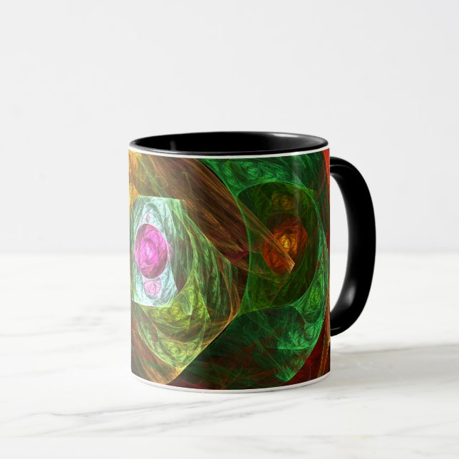 Dynamic Connections Abstract Coffee Mug (Front Right)