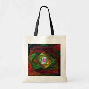 Dynamic Connections Luminous Abstract Fractal Art Tote Bag