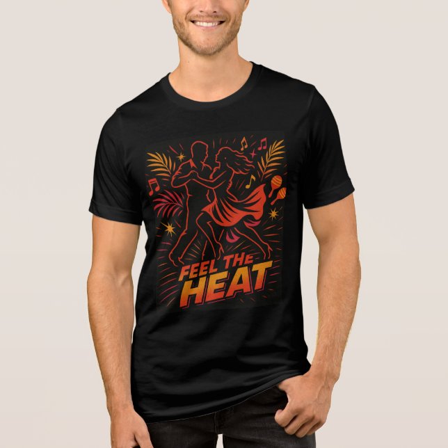 Dynamic dance movement with explosive energy Tri-Blend shirt (Front)
