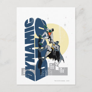 Dynamic Duo Graphic Postcard