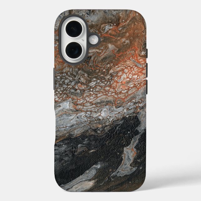 Dynamic Earth Tones and Swirls Case-Mate iPhone Case (Back)