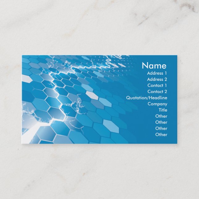 dynamic electric business card design (Front)