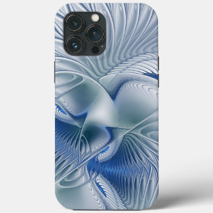 Dynamic Fantasy Abstract Blue Tones Fractal Art iPhone 13 Pro Max Case