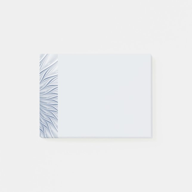 Dynamic Fantasy Abstract Blue Tones Fractal Art Post-it Notes (Front)