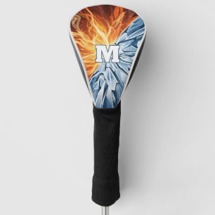 Dynamic Fire and Ice Elemental  Golf Head Cover