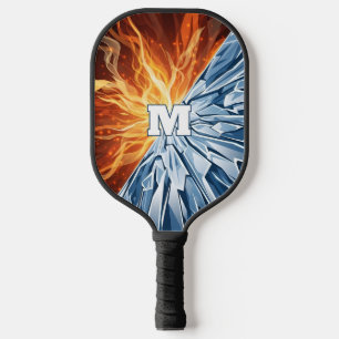 Dynamic Fire and Ice Elemental Pickleball Paddle