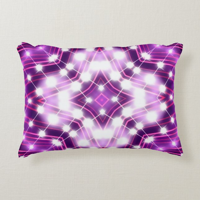 Dynamic Floodlights Background Texture Decorative Cushion (Front)
