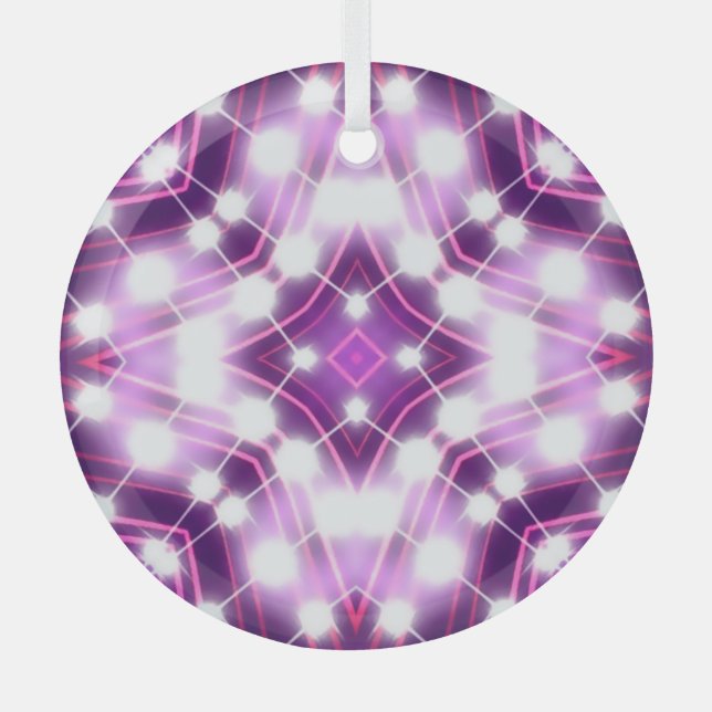 Dynamic Floodlights Background Texture Glass Tree Decoration (Front)