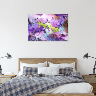 "Dynamic Fragments" Contemporary Abstract Art Canvas Print
