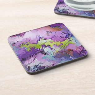 "Dynamic Fragments" Contemporary Abstract Art Coaster