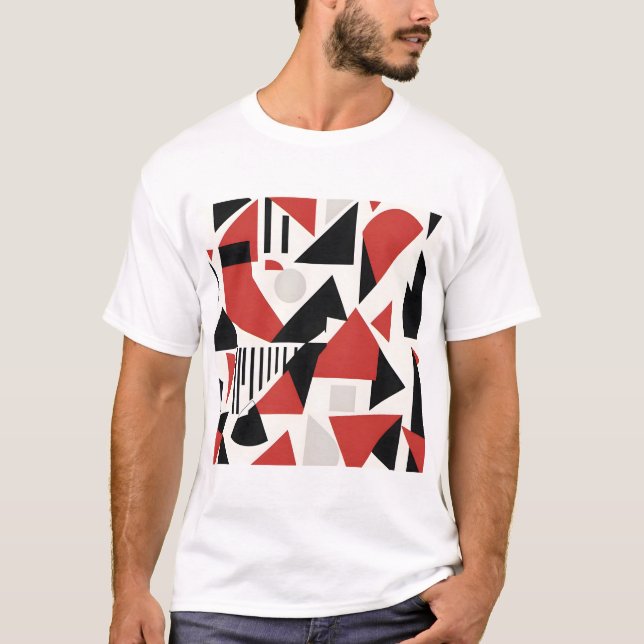 Dynamic Geometric Abstraction T-Shirt (Front)