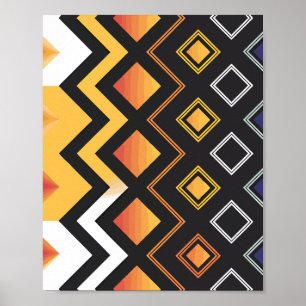 Dynamic Geometric Fusion Pattern Poster