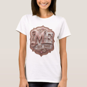Dynamic Gold ABSTRACT ART Modern Design T-Shirt