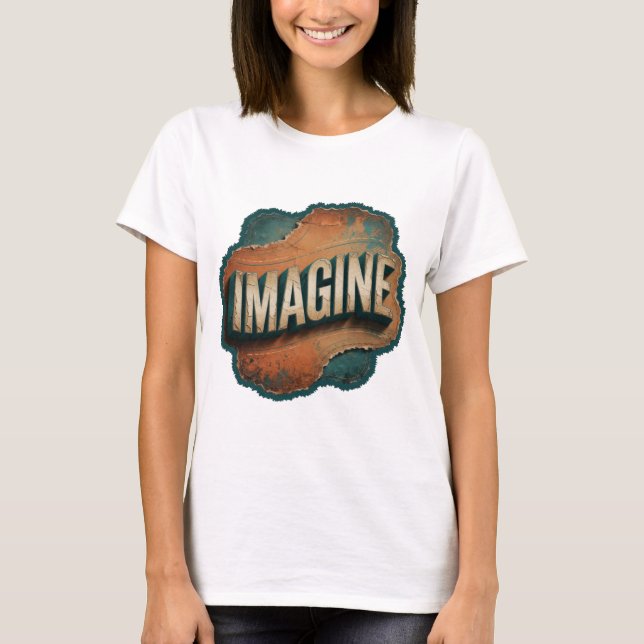 Dynamic Gold IMAGINE Wearable Art T-Shirt (Front)