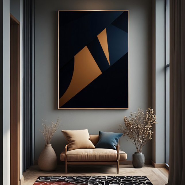 Dynamic Golden Fragments Canvas Print (Creator Uploaded)