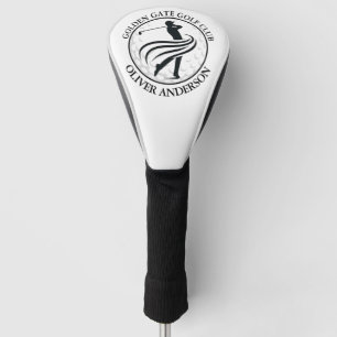 Dynamic Golfer Silhouette Personalised Golf Head Cover
