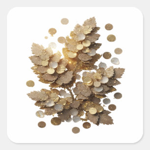 Dynamic Grey Abstract Sticker Motif