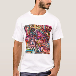 Dynamic-Hand Painted Abstract Watercolor Art T-Shirt