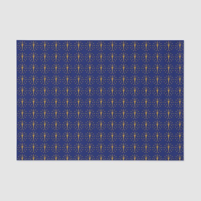 Dynamic Indiana State Flag Graphic on a Tissue Paper (Front)