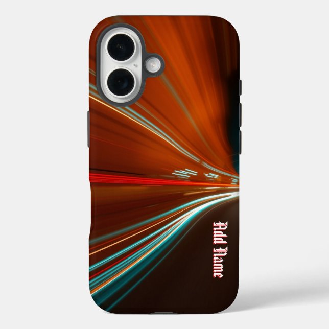 Dynamic Light Trails in Motion Case-Mate iPhone Case (Back)