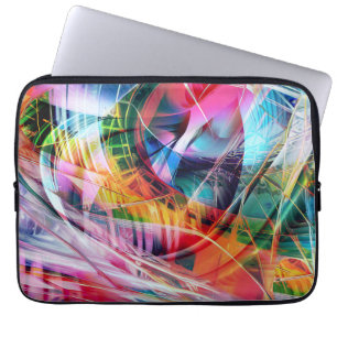 Dynamic Lines Abstraction Laptop Sleeve