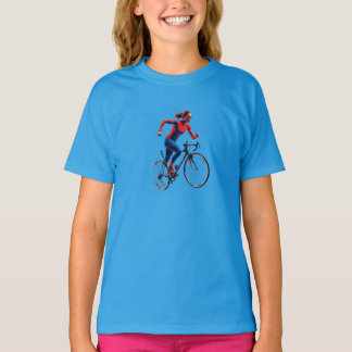 Dynamic Minimalist Sport Graphic Girl’s T-Shirt –