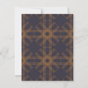 Dynamic, modern, cool, abstract line pattern art card