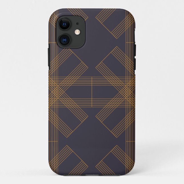 Dynamic, modern, cool, abstract line pattern art Case-Mate iPhone case (Back)