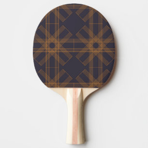 Dynamic, modern, cool, abstract line pattern art ping pong paddle
