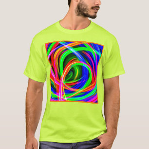 Dynamic Neon Abstract Hues T-Shirt