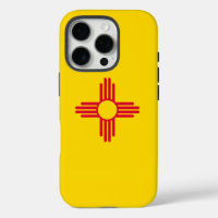 Dynamic New Mexico State Flag Graphic on a