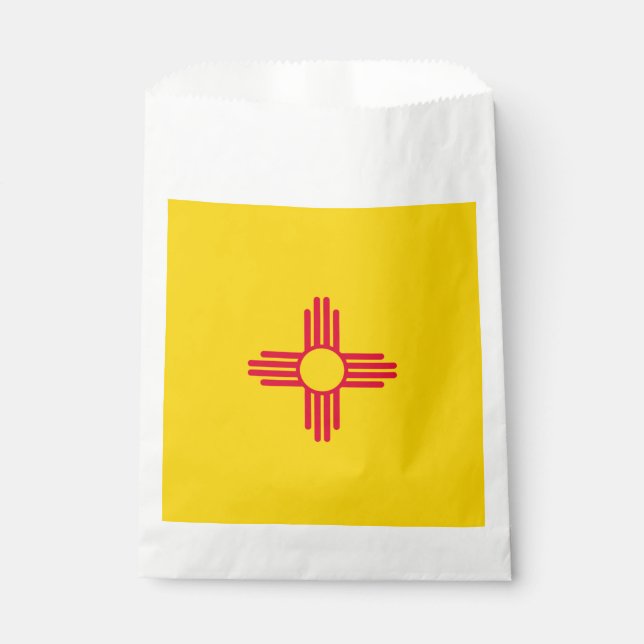 Dynamic New Mexico State Flag Graphic on a Favour Bags (Front)