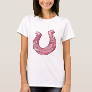Dynamic Pink ABSTRACT ART Graphic Design T-Shirt