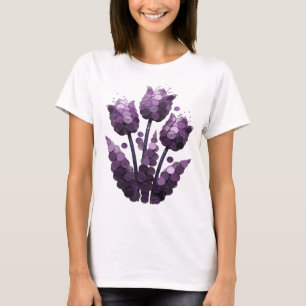 Dynamic Purple ABSTRACT ART Art Print T-Shirt