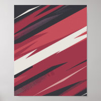 Dynamic Red and Black Abstract Streaks