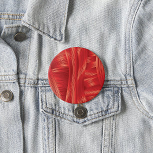 Dynamic Red Muscle Texture Abstract 7.5 Cm Round Badge